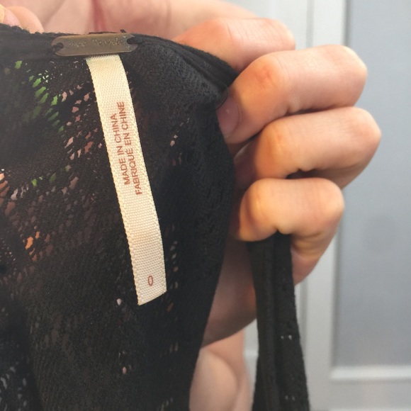 Free People Black Daisy Cage Skater Mini Dress - Picture 7 of 8